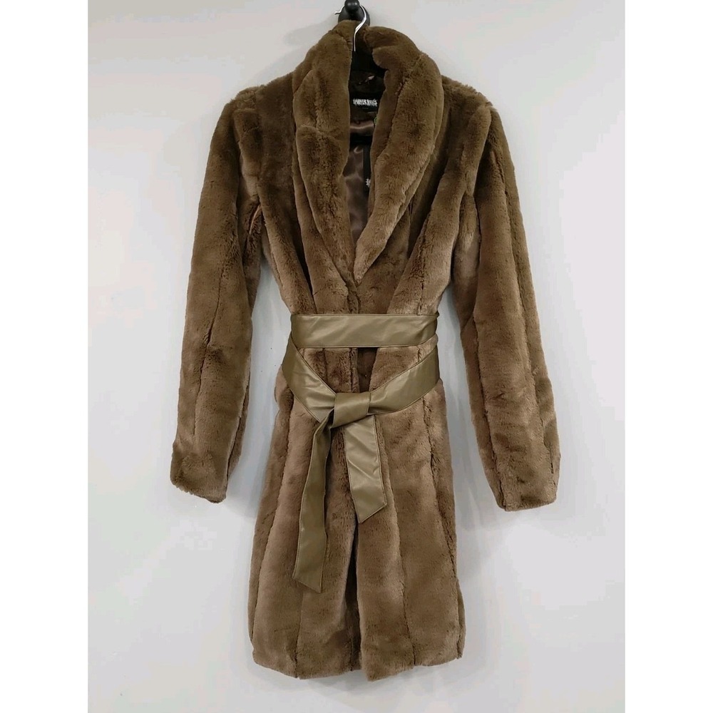 Dolls Kill DARKER WAVS Penny Lane Jacket Coat Faux Fur Whimsigoth Festival Rave